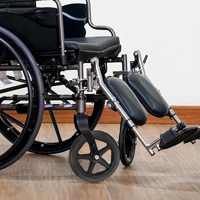Phenofice 2 Pcs Roues avant de Fauteuil Roulant en Caoutchouc à Roulement Fluide avec Roulements à Billes en Métal pour Usage Extérieur 11.8X7.9X1In