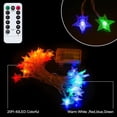 thumbnail image 2 of Star String Lights Battery Operated Waterproof 40 LED 20 FT Star Fairy String Lights with Remote Control for Home, Party, Christmas, Wedding, Garden Decoration, Multicolor, 2 of 14