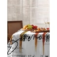 thumbnail image 3 of Colorful Birds Tablecloth Rectangle Table Cloths 54x108 , Waterproof Tablecloth Outdoor Table Cloth, Vintage Rustic Envelope Postmark Washable Table Cover for Kitchen Dining Party, 3 of 8