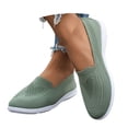 thumbnail image 3 of oqasdz Women Casual Shoes Plus Size Slip On Close Toe Mesh Breathable Flat Bottom Walking Shoes Solid Color Comfort Trendy Versatile Summer Outdoor, 3 of 7