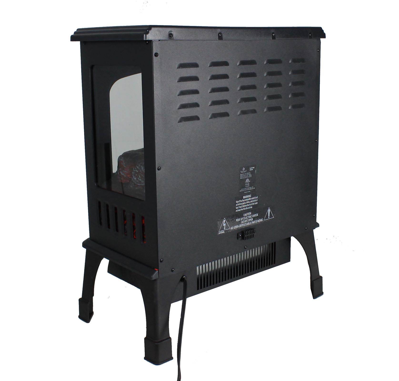 Warm Living 1500W Electric Infrared 1000 Sq Ft Deluxe Home Stove Fireplace  Black - Walmart.com