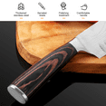 thumbnail image 5 of 10 Types Of Chef Knives, Kitchen Knife With Pattern, Stainless Steel Kitchen Knife With Knife Cover, 5 of 9