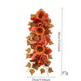 thumbnail image 3 of Cadancy Fall Wreath Sunflower Maple Leaf Swag for Front Door Porch Wall Hanging Artificial Floral Teardrop Thanksgiving Decorations Autumn Harvest Seasonal Home Decor, 3 of 7