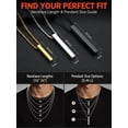 thumbnail image 5 of FaithHeart Silver Bar Pendant Necklace for Men Waterproof Stainless Steel Box Chain Small Rectangle Pendant Cool Minimalist Everyday Jewelry Gifts for Boyfriend Valentine's Day 18", 5 of 7