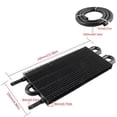 thumbnail image 3 of 4 Row 6 Row 8 Row Aluminum Universal Oil Cooler Kit Oil Radiator Car Auto Transmission Auto-Manual Radiator Converter auto parts, 3 of 5