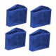 thumbnail image 2 of 4 piezas de cubiertas antideslizantes para pies de escalera, tapas para patas de escalera que reemplazan, la goma protege su Azul, 2 of 9