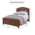 thumbnail image 3 of American Woodcrafters Sedona Cherry Finished Wood Arched King Panel Bed, 3 of 7