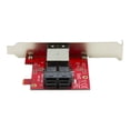 thumbnail image 4 of StarTech.com Mini-SAS Adapter - Dual SFF-8643 to SFF-8644 - with Full and Low-Profile Brackets - 12Gbps - SAS internal to external panel - SAS 12Gbit/s - 4 x Mini SAS HD (SFF-8643) (F) to 36 pin 4x Mini SAS HD (SFF-8644) (F), 4 of 5