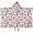 White Cow Bow, variant on Pink Cow Pattern Hooded Bath Towel,50"x30" for Ages 3 To 12 Kids, Quick Dry Lightweight Soft Microfiber Hood Beach Towel Cover Up for Kids