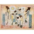 thumbnail image 2 of Paul Klee 14x12 Black Ornate Wood Framed Double Matted Museum Art Print Titled: Mural from the Temple of Longing (1922), 2 of 5