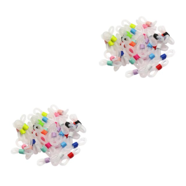 relayinert 50Pcs Stylish Eye Glasses Spectacle Chain Strap Holder Loop Ends Type D 50 Pcs 2Set