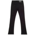 thumbnail image 2 of Nexus Clothing Men Plain Stacked Fit Jeans(Black Plain), 2 of 2
