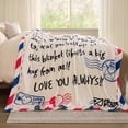 thumbnail image 2 of Manta acogedora de franela con letra de mamá de Blanket Joiedomi, 152 x 203 cm, 2 of 7