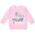 thumbnail image 2 of Inktastic I Love My Mommy Cute Elephants with Moon and Stars Toddler Sweatshirt, 2 of 4