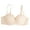 a-Beige, variant on Women’s Bras Wireless Comfy Push up Bralette Back Closure Full Cup Spaghetti Strap Bras