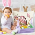 thumbnail image 5 of Easter Cushion Covers 18x18 Clearance Easter Pillow Cover 18X18 Inches Colored Eggs Spring Art Textured Linen Pillow Cover's For Home Sofa Couch Decoration, 5 of 6