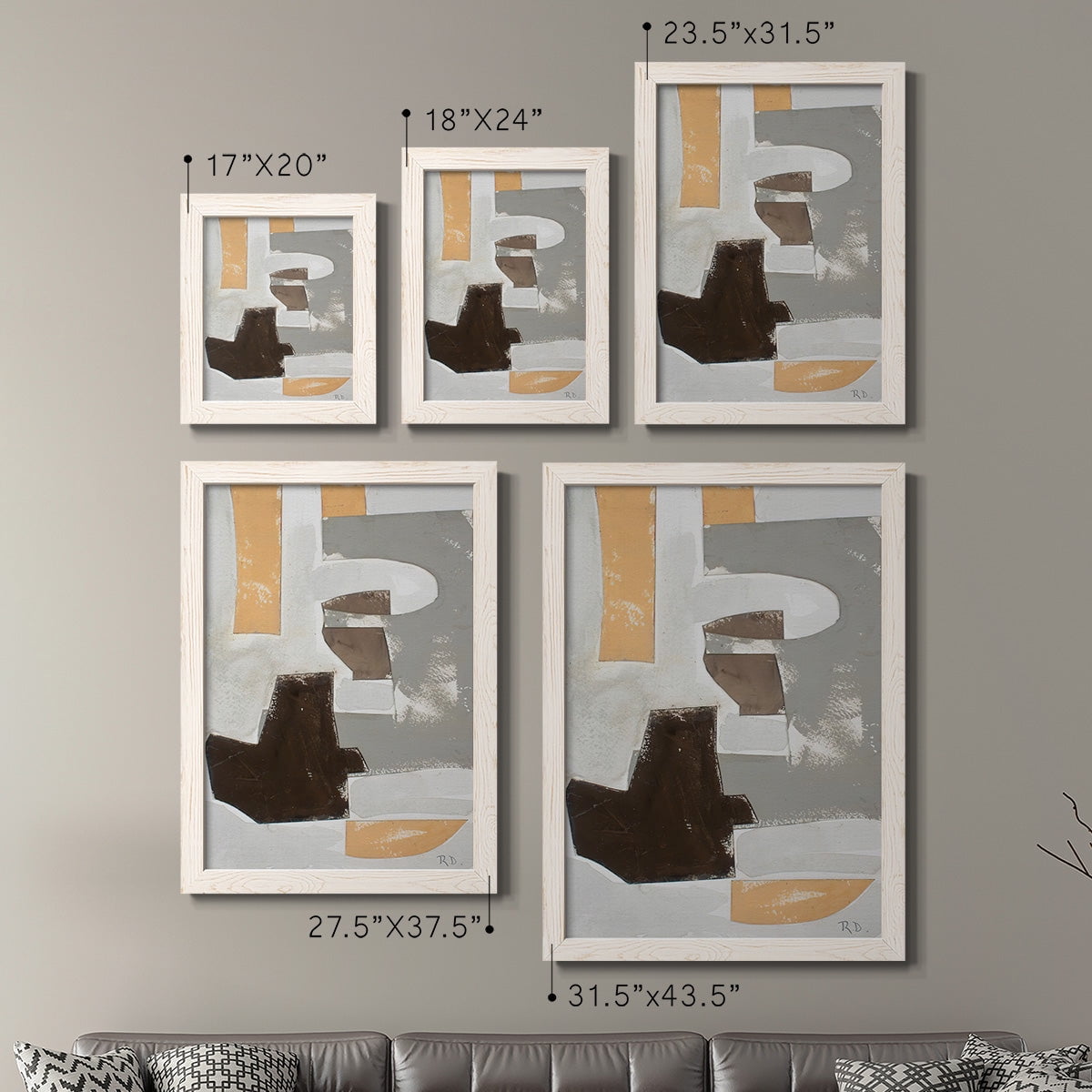 Andalusian Forms III - Premium Framed Canvas 2 Piece Set - Ready to Hang