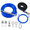 Blue-50ft for 1 dog, variant on Dog Tie Out Cable 200ft Trolley Runner For Dogs Up To 250lbs Lead Yard Camping Outdoor With 8 Ft Nylon Bungee Sling Protect Trees