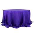 thumbnail image 6 of Efavormart 132" Purple 200 GSM Seamless Premium Polyester Round Tablecloth, 6 of 10