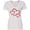 AA-White, variant on Inktastic Three Red Hearts Women's V-Neck T-Shirt