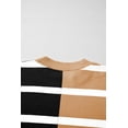thumbnail image 6 of Women's Light French Beige Colorblock Oversized Crew Neck Sweater | [ZhiHiMeRi] | (US 4-6)S, 6 of 9