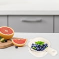 thumbnail image 6 of Mini Colander, Double-Layer Vegetable Washing Basket with Handle, Detachable Plastic Fruit Cleaning Bowl with Strainer, Hanging Fruit Strainer for Pasta Salad Berry, BeigeMini Colander, 6 of 6