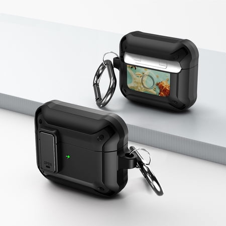 Duo Shield Secure Lock Designed For AirPods 3rd Gen With Hook  Black/Black price history on PriceWatchPro