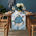 thumbnail image 2 of Turtle Table Runner - 70 Inch Long, Kitchen Dining Table Runner Dresser Scarves, Blue Coastal Starfish Ocean Coral Nautical Farmhouse Decor for Coffee Tables Wedding Party Banquet, 2 of 8