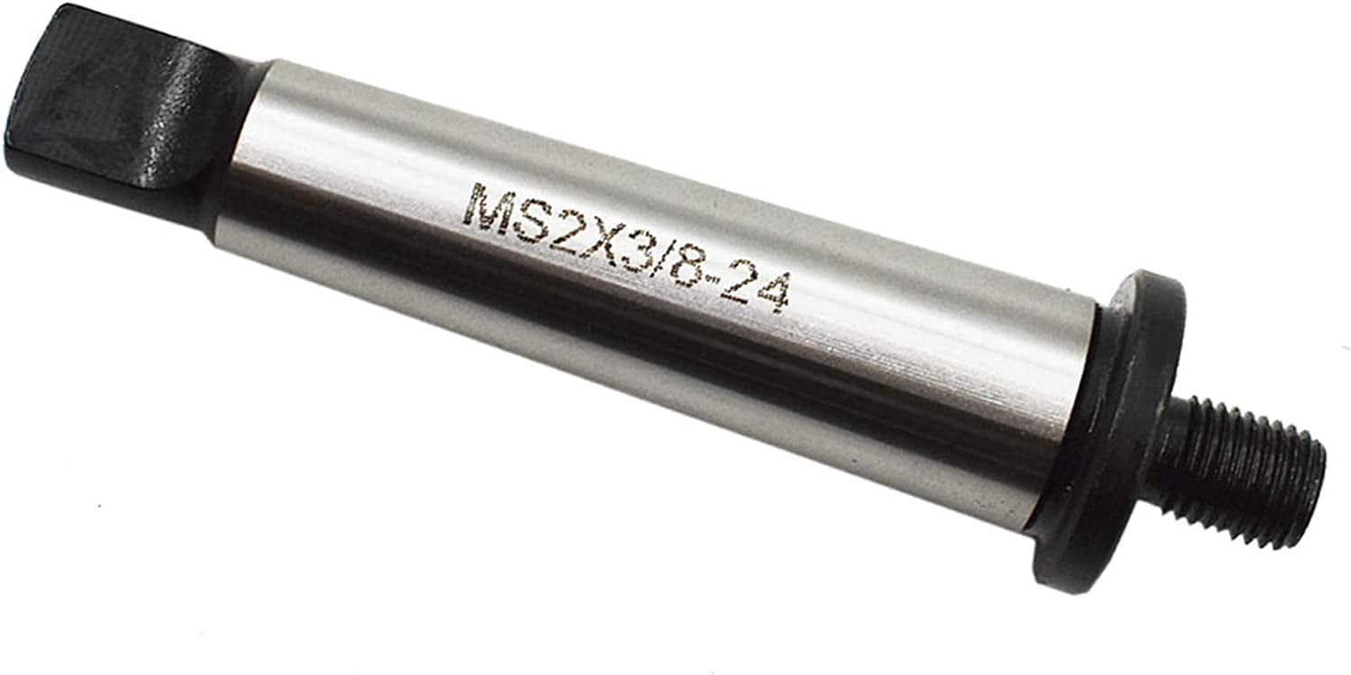 PETU Morse Taper Drill Chuck Arbor 2MT to 3/8"24 Hardened Morse Taper