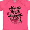 thumbnail image 4 of Inktastic Myrtle Beach is My Happy Place with Palm Trees Boys or Girls Baby Bodysuit, 4 of 5