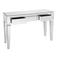 Ember Interiors Dustox Mirrored Console Table, Mirrored, Silver