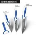 thumbnail image 2 of Kitchen Ceramic Knife Set with Peeler Household 5-inch Utility Knife, 4-inch Slcing Knife,3-inch Fruit Paring Knife, 2 of 5