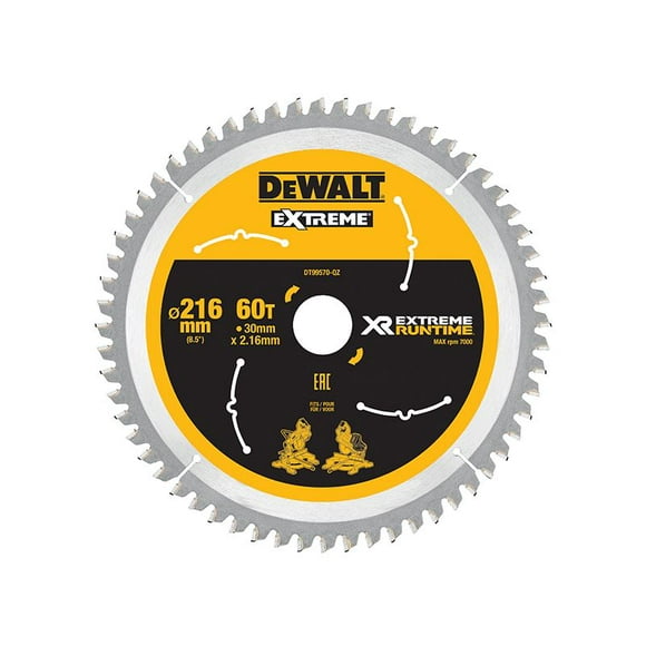 DEWALT - XR FlexVolt Circular Saw Blade 216 x 30mm x 60T