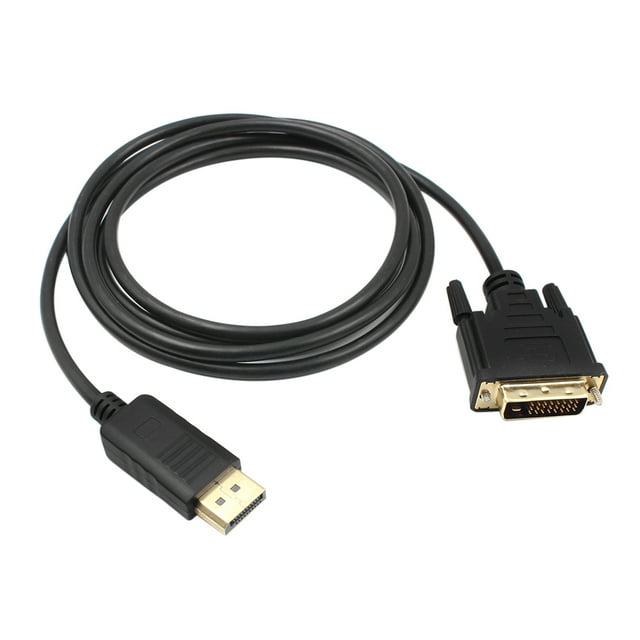 Amdohai 1.8M DP to DVI Adapter DisplayPort Display Port to DVI Cable Adapter Converter Male to Male Video Cable 1080P for Monitor Projector Display Black