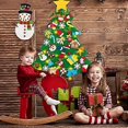 thumbnail image 5 of Lanpn Felt Christmas Tree Set with Christmas Snowman 3.3ft DIY Felt Christmas Tree with 40 Pieces Removable Ornaments Hanging Decoration for Christmas, 5 of 5