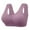 Purple, variant on Push Up Bras for Women Front Closure Wireless Bra, Women's Large Size Front Buckle Wireless Push Up, Strapless Bras Large Bust Women Solid Four Breasted Adjustable Wireless Bra, Green,3XL