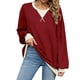 thumbnail image 1 of Camisetas de Larga para Mujer, Color Vino Tinto, Talla XL, 1 of 8