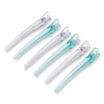 thumbnail image 1 of pinzas para el cabello para peinar la sección, pinzas para el cabello largas antideslizantes con pico de pato con banda de silicona, pinzas para el cabello para corte de cabello, pinzas para el, 1 of 5