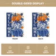 thumbnail image 4 of Sm:)e Maple Leaves Welcome Pumpkin Fall Garden Flag 12 x 18 Inch, Double-Sided Printing, Seasonal Farmhouse Yard Outdoor Decor, 4 of 8