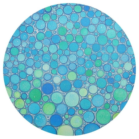 

Spring Bubbles 15.4in Diameter PVC Plate Mat Heat-Resistant and Cuttable Kitchen Decor