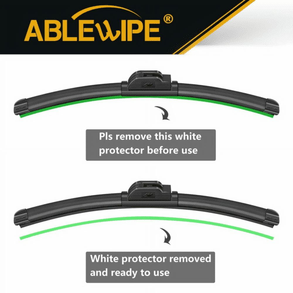 ABLEWIPE Windshield Wiper Blades fit for Mercedes-Benz CLA250 2014 24" + 19" (set of 2), ModelLW3082