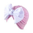 thumbnail image 2 of MHZLDYZ Cosas Para Bebes Recien Nacidos Newborn Baby Floral Solid Hat Cap Beanie Bowknot Headband Headwear Accessories Baby Bonnets 0-6 Months Cosas Para Bebes Recien Nacidos (B,One Size), 2 of 2