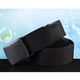 thumbnail image 2 of Cinturón de lona para hombres Cinturón web Cinturón de nylon estilo casual Cinturón de plástico al aire libre (negro 130 cm), 2 of 5