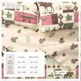thumbnail image 3 of Lodge Quilt Set - Lightweight, Soft, All-Season - 2-Piece Reversible Rustic Bedding Set (Twin / Twin XL, Lodge Patchwork), 3 of 6