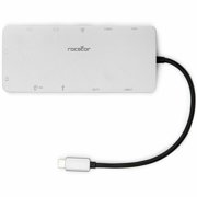 Rocstor USB-C 12-in-1 Multi-Port Adapter, Space Gray Y10P035-S1