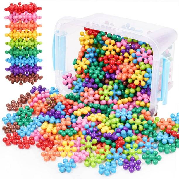 Bloque de construcción NiToy Snowflake, 300 unidades, con funda de transporte
