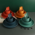 thumbnail image 1 of Danhjin Bowl Stacks Straw Household Plastic Dinner Round Rice Bowl Cup Spoon Fork Cutlery Gift 20 Pcs Set Kitchen Gadgets, 1 of 7