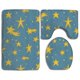 thumbnail image 1 of ABPHQTO Estrellas lindas Juego de alfombras de baño de 3 piezas Alfombra de baño Alfombra de contorno y tapa de inodoro ABPHQTO Cont-CHAPPLE-10994, 1 of 2