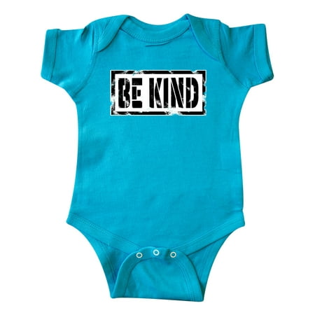 

Inktastic Be Kind Weathered Stencil in Black Gift Baby Boy or Baby Girl Bodysuit