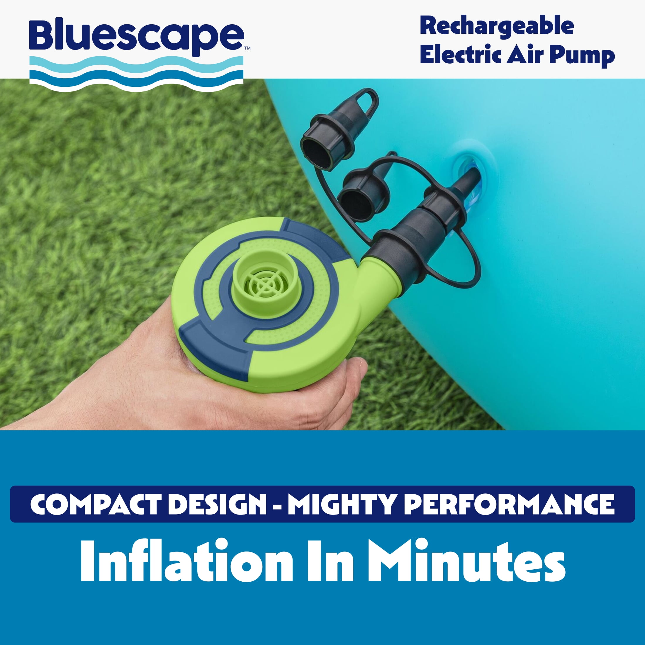 Bluescape Rechargeable 4.8V Cordless Electric Air Pump